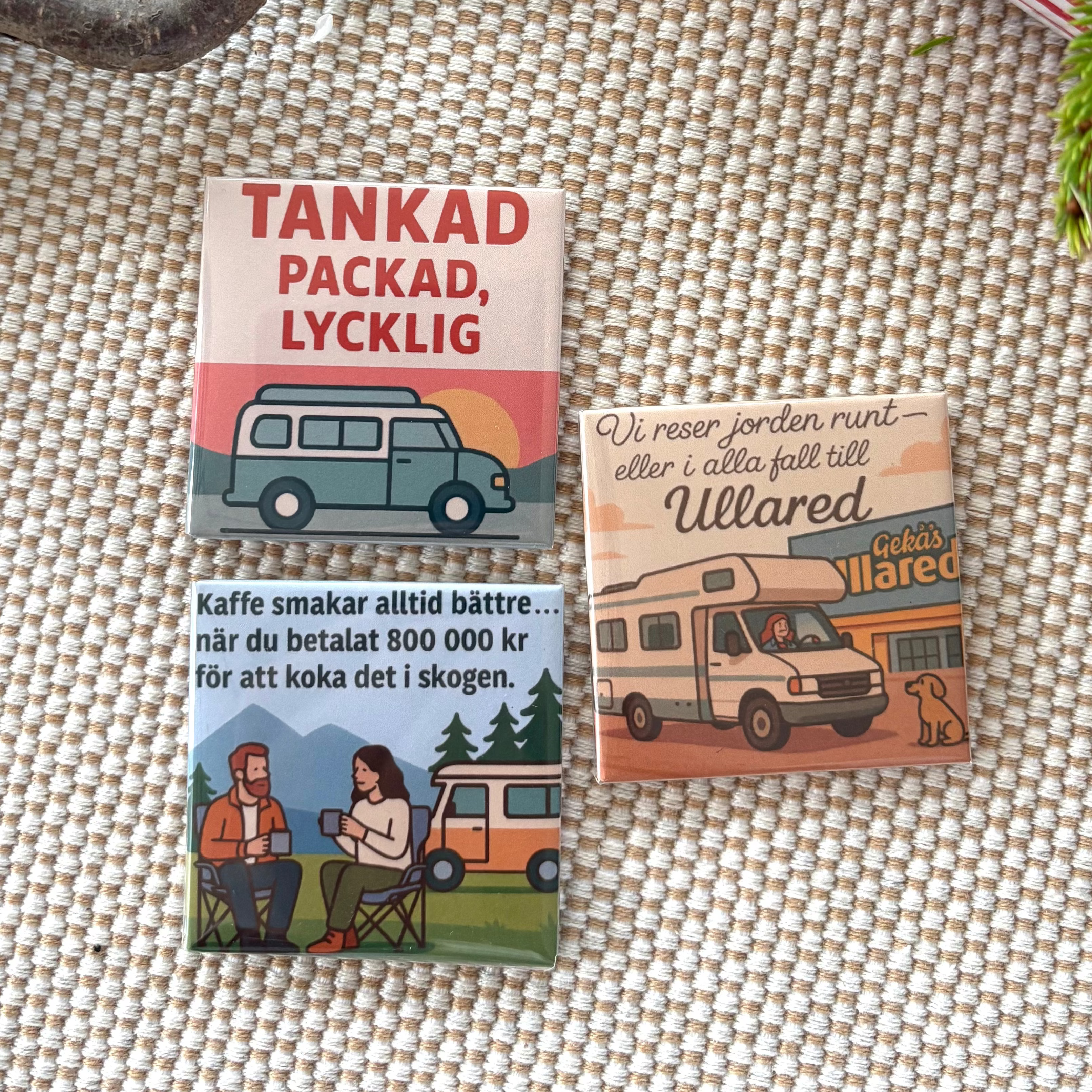 Set med 3 magneter – små ord med stor mening