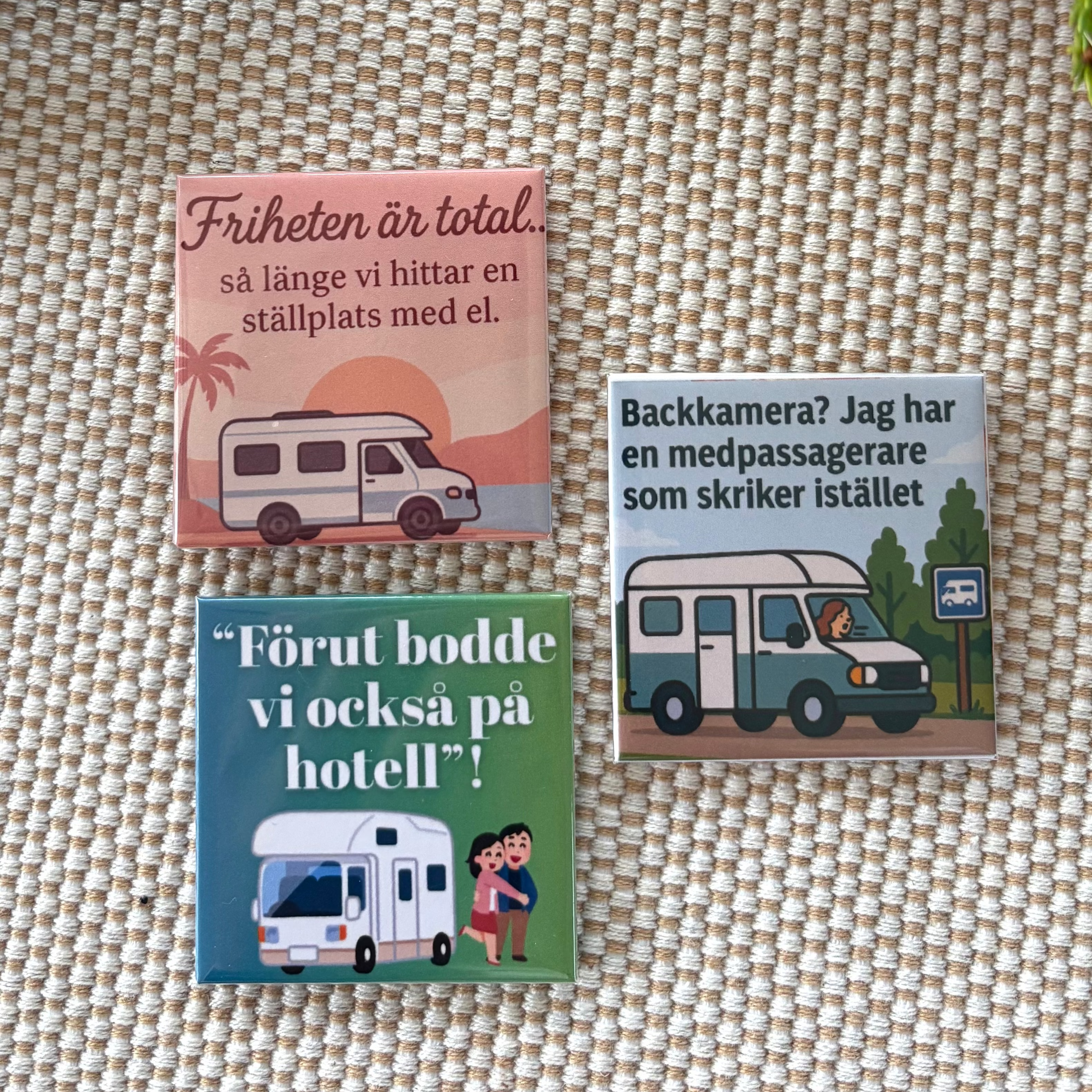 Set med 3 magneter – små ord med stor mening