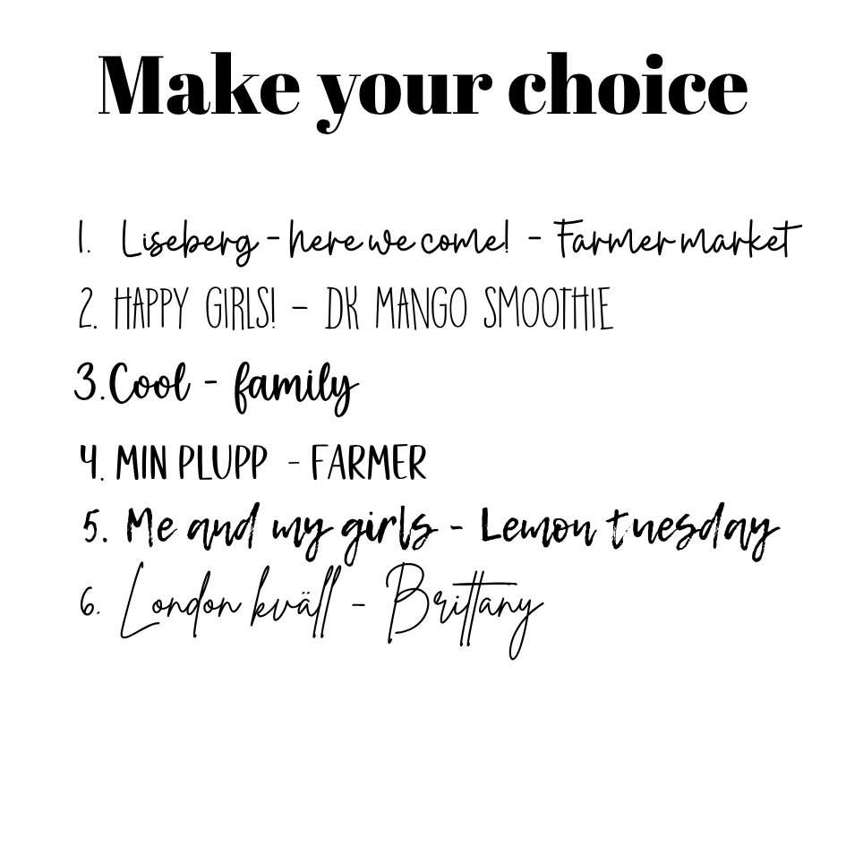 Retro foto tryck med text 18 st